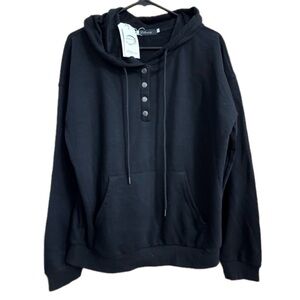 LILLUSORY Women's Long Sleeve Casual Pullover Hoodie Size M